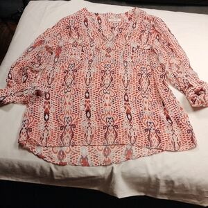 Two by Vince Camuto women's long sleeved blouse size XL